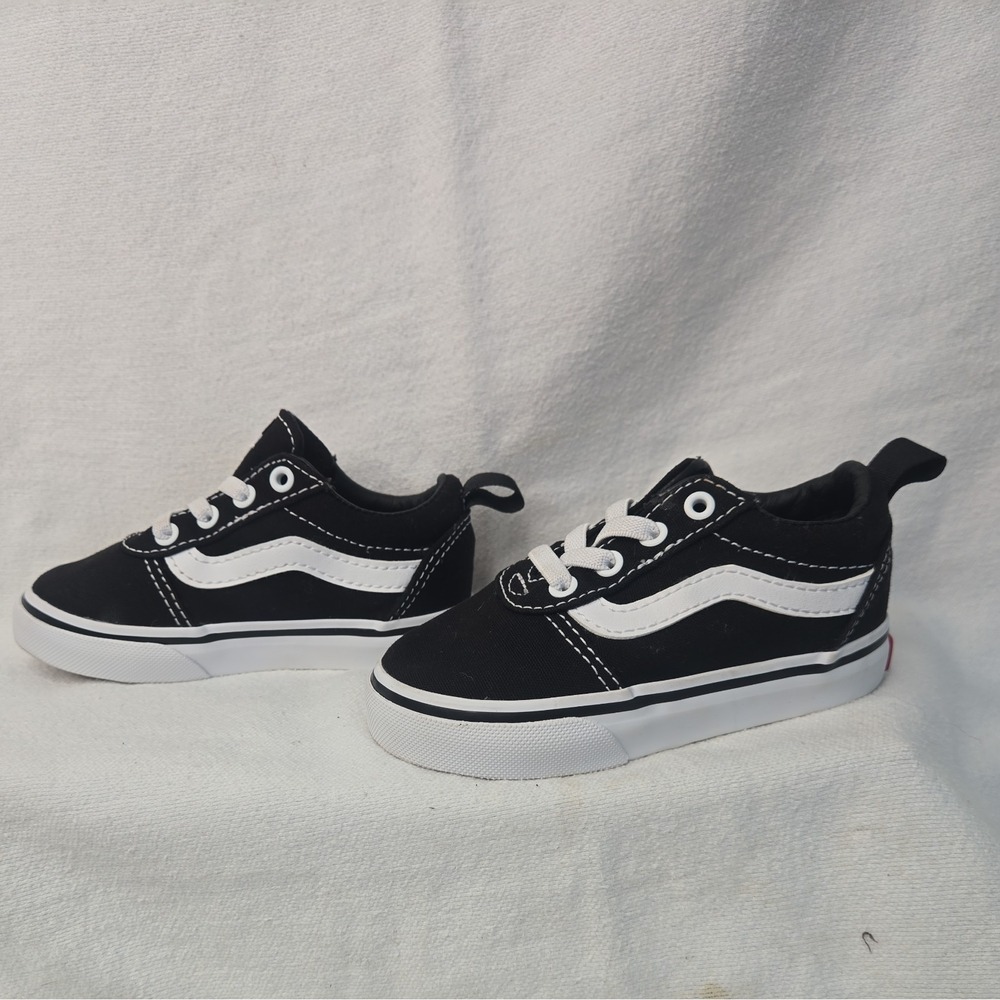 Vans Knu Skool Black White Toddler's 6 - Picture 4 of 8